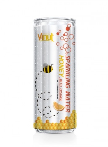 Sparking Water Honey With Orange